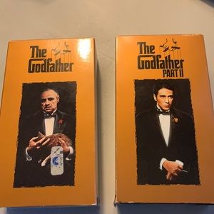Godfather VHS Part 1 and Part 2